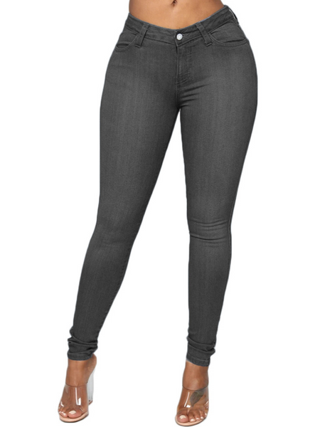 High Waisted Super Stretchy Jeans H7XHRQHC2K