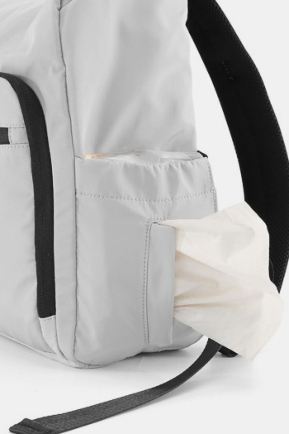 10070082571-Nylon Waterproof Backpack Bag